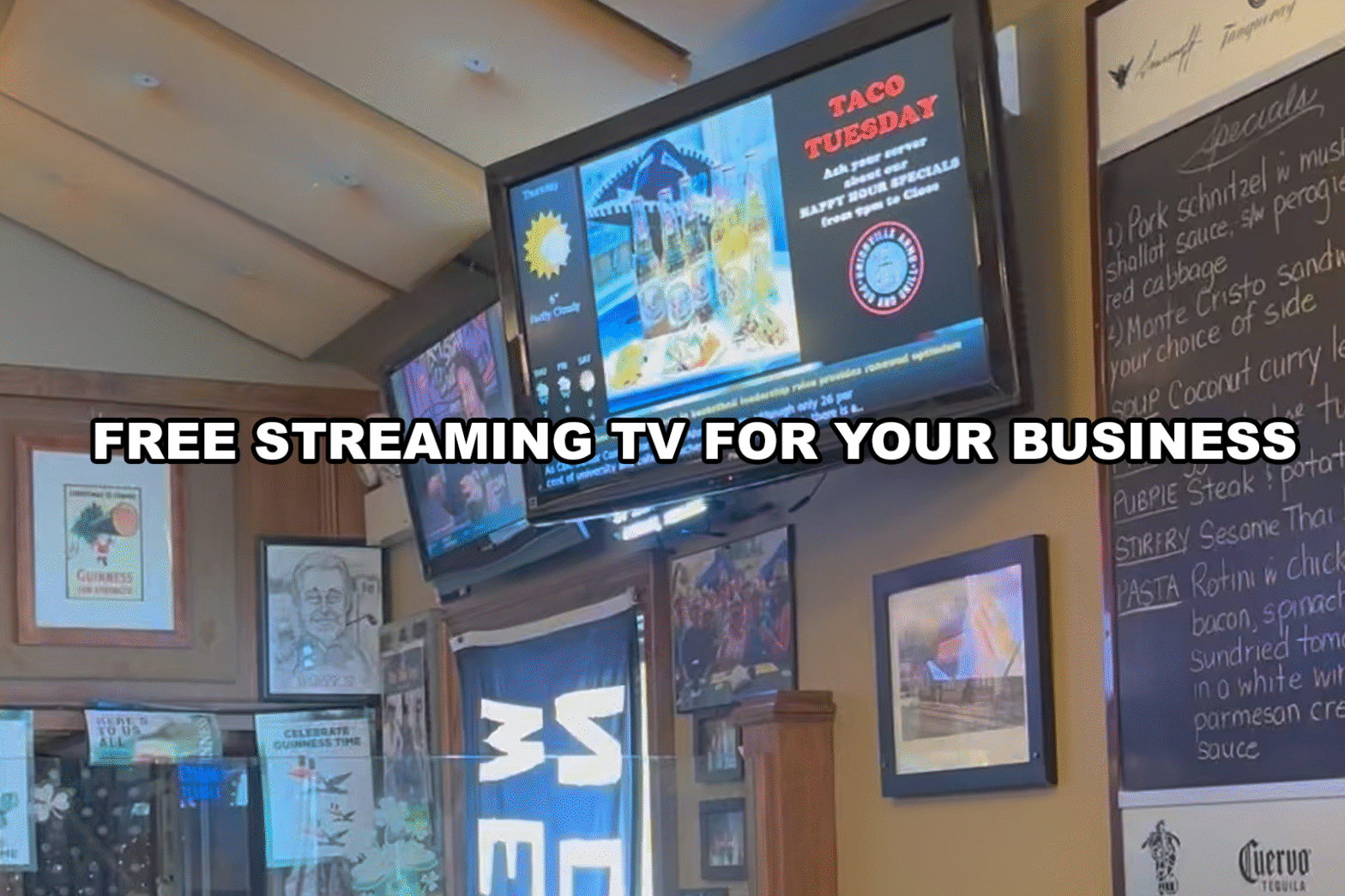 FREE STREAMING TV FOR YOUR BUSINESS